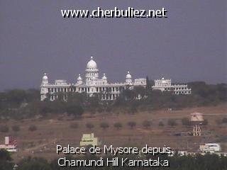 légende: Palace de Mysore depuis Chamundi Hill Karnataka
qualityCode=raw
sizeCode=half

Données de l'image originale:
Taille originale: 111566 bytes
Heure de prise de vue: 2002:02:19 11:23:16
Largeur: 640
Hauteur: 480
